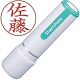 シャチハタ　ネーム9　別注品　本体色ホワイトグリーン XL-9/CW5/White Style