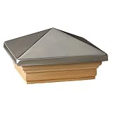 Deckorators 72333 Victoria High Point Stainless Post Cap with Cedar Base [並行輸入品]