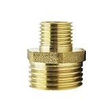 ノーブランド品 6サイズ　真鍮　二重ヘックスブッシング　継手コネクタ - 1-2～1-4大