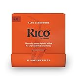 D'Addario WoodWinds ダダリオ リード アルトサックス用 RICO RJA0120-B25 [硬さ:2.0] 25枚入り(個別包装) 【国内正規品】