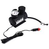 Car Air compressor-portable Mini Electric 12 V 300 PSI – ブラック