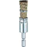 TRUSCO(トラスコ) 六角軸筒型ブラシΦ15X6.35 真鍮メッキ0.25 くくりタイプ TEB6-15G