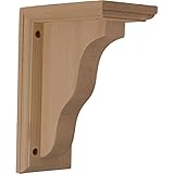 High Quality BKT03X07X09HARW 3 1/2-Inch W by 7-Inch D by 9-Inch H Hamilton Traditional Bracket, Rubb