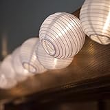 High Quality stringlight3 10 Piece Solar Lantern Globe outdoor LED String Lights Fairy Lights Patio 