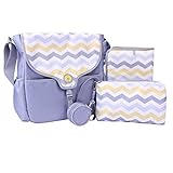 Boppy Vail Diaper Bag, Chevron, Grey/Yellow by Boppy [並行輸入品]