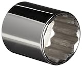 Martin STM1230 30mm Type III Opening 1/2' Square Drive Socket, 12 Points Standard, 1-7/8' Overall Le