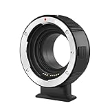 7artisans EF-EOS M レンズアダプター オートフォーカスレンズ スピードブースター コンバーター リング Canon EF/EF-M レンズとCanon EOS Mマウントカメラ Canon M1 M6 M10 M50 M100用
