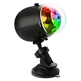 Ruanyi 3W 1個200-300 L LED 7パターンカラフルカーディスコDJエフェクトステージライトRGBクリスタルミニ回転マジックボールライトアウトドアダンスフロアライブショー