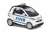 Busch 46213 Smart For Two Coupe NYPD Hoスケールモデル車