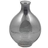 Essential Decor Entrada Collection Glass Vase with Smoke Luster, 11-Inch [並行輸入品]