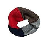 GS。Lユニセックス幼児用男の子女の子織りニットループラップスカーフ M ブルー Cscarf001