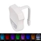 Beho 浴室 16 色センサー LED トイレ夜ライトボディ モーションアクティブ バックライト LED ランプ トイレ