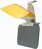 LIVIA車用アンチグレアサンバイザーエクステンダー 車用偏光サンバイザー 昼夜兼用車用サンバイザー 180 度調整可能なアンチスタニングカーバイザーサンシェード カーアクセサリー用の大きくて厚いサンバイザーエクステンション、 アンチグレアカーバイザーがクリアビジョン (32*14cm)