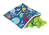 Itzy Ritzy Snack Happens Reusable Snack and Everything Bag, Under The Sea, Medium