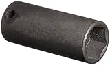 Martin 12622 11/16 Type II Opening 3/8 Power Impact Square Drive Socket 6 Points Deep 2-5/16 Overall
