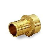 Everflow EPFA1234-NL 鉛不使用 1/2インチ ペックスバーブ 3/4インチ FIP真鍮アダプター 3/4" Barb x 3/4" FIP EPFA3434-NL 1