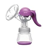 Lovelybabyさく乳器　搾乳器　手動　　乳頭保護器 授乳用 　母乳育児 (バープル)