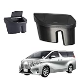EopTatoo アルファード ヴェルファイア 30系 に対応 前期後期 アクセサリー フロントドアゴミ箱収納ボックス 内装パーツ 専用 グッズ ブラック1点 (運転席用)