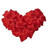 700 PCS人工花バラの花びらバレンタイン結婚祝い記念日の装飾-深い赤色