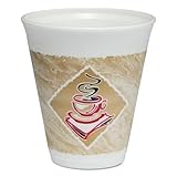 Dart 12 X 16gpk Cafe G Foamホット/コールドカップ、12オンス、ブラウン/レッド/ホワイト、20 /パック