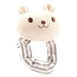 ニギニギ がらがら リスト リング くま 日本製 シシュノン 6cm ベージュ