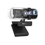 Gushen ウェブカメラ 4K UHD 1200万画素 - WEBカメラ 自動調光補正/モーショントラッキング/高速オートフォーカス/マイク付き ノイズキャンセリング機能/プライバシーカバー/USBプラグ&プレイ