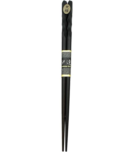Amazon｜カワイ 『箸』 日本製 縞黒檀漆仕上げ 七角 21cm 38261｜箸