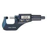 Neoteck デジタルマイクロメータ 0-25mm 高精度0.001mm LCD 絶対/相対測定 ケース付き　18ヶ月保証期間