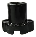 青山電陶　E17耳付レセップ・黒 25個入