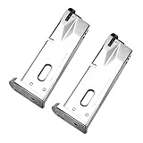 【2個セット】M92F 26連 ノーマルマガジン Silver（ガスブローバックガン用）
