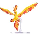 ポケモン 6インチ Moltres 連結式バトルフィギュア ディスプレイスタンド付き - 公式ライセンス商品 - 子供と大人向けのコレクター向けポケモンギフト - 対象年齢8歳以上。