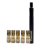 プルテク プラス カートリッジ対応（ニコチン0mg） 電子タバコ スターターキット 禁煙 eswell Pen Vape Kit 650mAh フレーバー5種類付き（ブラック）