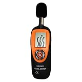 Baosity 騒音計　デジタルLCD　バックライト付き　30-130dB　デシベル　騒音測定器　サウンドレベルメーター　