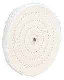 Woodstock D3189 6-Inch by 40 Ply by 5/8-Inch Hole Loose Muslin Buffing Wheel [並行輸入品]