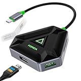 複数のUSB Cハブ、HDMIアダプター付きUSBドッキングステーション、3つのUSBA 3.0スプリッターデータポート&SD/TFカードリーダー、MacBook Pro用の拡張ディスプレイをサポート、ノートパソコン用のモニター4K HDMIハブ(4K@30HZグリーン)