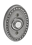 Fusion Hardware BEL-B9-ATP Decorative Collection Oval Rope Doorbell, Antique Pewter, 1-Pack by Fusio