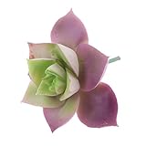 Dovewill 美しい　人工多肉植物　人工エケベリア　水分　植物　花　装飾　インテリア　店舗装飾　家の装飾　全２色 - 紫