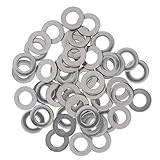 F Fityle M8　フラットワッシャー　メタル　絶縁ガスケット　パッド　家庭用、自動車用、店舗用　約50個入り