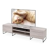 LOWYA ロウヤ テレビ台 テレビボード ローボード 収納付き おしゃれ 木目 木製 ロータイプ TV台 幅180cm グレーオーク