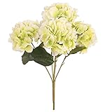 Dovewill 全8色　気分転換　元気　アジサイ　紫陽花　花束　造花　人工花　結婚式　パーティー　家　飾り　 - グリーン