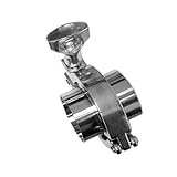 Dovewill 高品質　耐久性　SS304 2　サニタリーパイプ　溶接フェルール　+ 　1トリクランプ　+ 　1 PTFEガスケットセット　全8種　 - 銀, 38mm