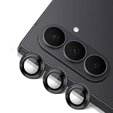 SeGinn Samsung Galaxy Z Fold7 カメラフィルム レンズカバー 金属 ケース 独立型 galaxy z fold7 カメラ保護フィルム ギャラクシーZ フォールド7 カメラフィルム アルミ合金 高透過率 露出オーバー防止 耐衝撃 防塵 全面保護 薄型 強化ガラス Galaxy Z Fold 7 用 レンズフィルム（黒）