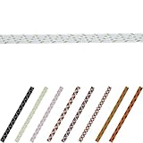 金天馬 柄ゴム 平ゴム ノートバンド ブックバンド 靴ひも ラッピング (8㎜幅 紺×オレンジ×金 C 3ｍ)