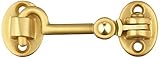Baldwin 0950034 Cabin Door Hook, Unlacquered Vintage Brass by Baldwin