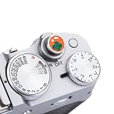 金属製カメラホットシューカバーとシャッターボタンキャップ Fujifilm X-T5 X-T4 X-T3 X-T30 X-T30 X-T30 X-T30 II X-T20 X-PRO3 X100VI X100V X-E5 X-E4 X-E3に対応 (アルミニウム合金-シャンタ一装飾ボダン)