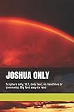 JOSHUA ONLY: Scripture only, YLT, only text, no headlines or comments. Big font easy to read