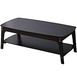 山善(YAMAZEN) リビングテーブル こたつ (105×53cm長方形) 棚付き ダークブラウン GINT-1053(DB)