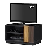 テレビ台 ローボード 幅60 24型 コンパクト スライド扉 木製 収納 シンプル ブラック