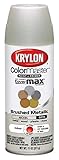 Krylon K05125500 ColorMaster Paint & Primer Brushed Metallic Spray Paint Satin Nickel 11 Ounce [並行輸入