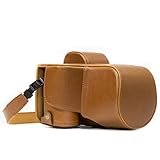 MegaGear Sony Alpha A7S II, A7R II, A7 II (28-70mm) Ever Ready(エヴァーレディー) レザー カメラ ケース＆ストラップ バッテリーアクセス可能